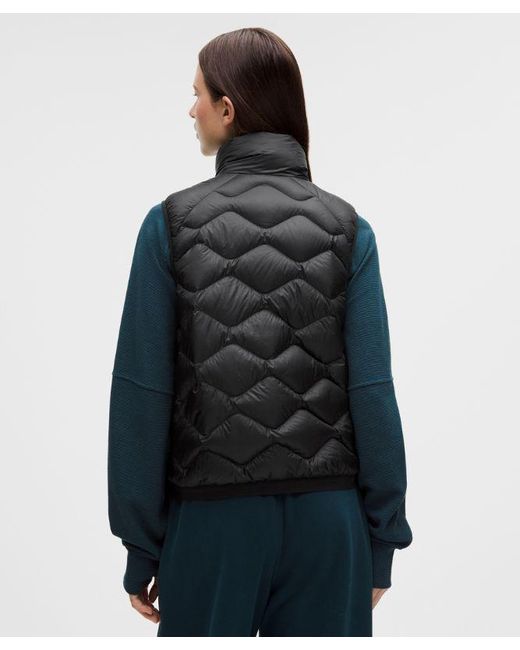 lululemon athletica Black Featherweight 900-Down-Fill Quilted Vest