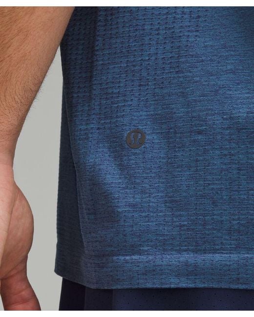 lululemon athletica Blue – Metal Vent Tech Short-Sleeve Shirt – – for men