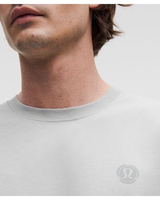 lululemon athletica Gray – Heavyweight -Jersey Long-Sleeve Shirt London – – Size Small for men