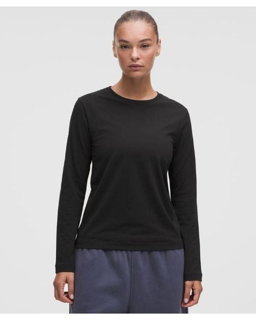 lululemon athletica Black The Classic Jersey Long-Sleeve Tee