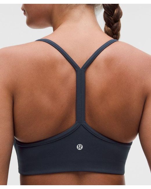 lululemon athletica Blue Flow Y Bra Light Support, C/D Cup