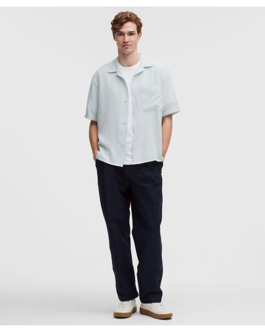 lululemon athletica White Lightweight Camp Collar Button-Up Shirt for men
