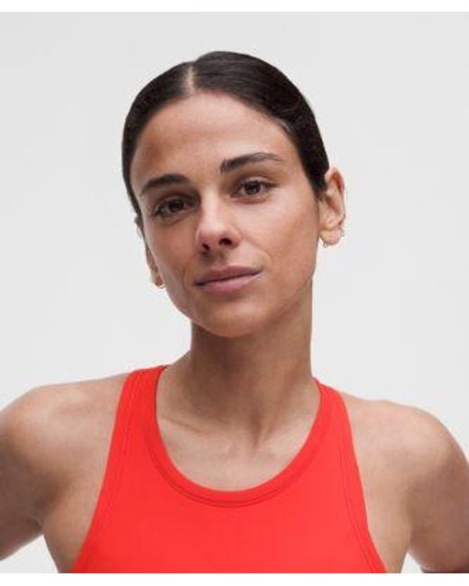 lululemon athletica Red Align Waist-Length Racerback Tank Top