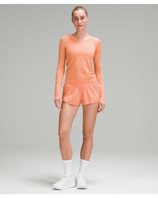 lululemon athletica Orange Swiftly Tech Long-sleeve Shirt 2.0 Race Length