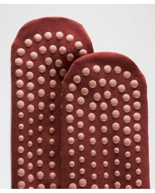 lululemon athletica Red – Find Your Balance Grip Socks Strappy – –