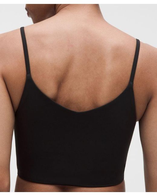 lululemon athletica Black – Bend This Cami Spaghetti-Strap Sports Bra Light Support, A–C Cups – – Size Large/Xl