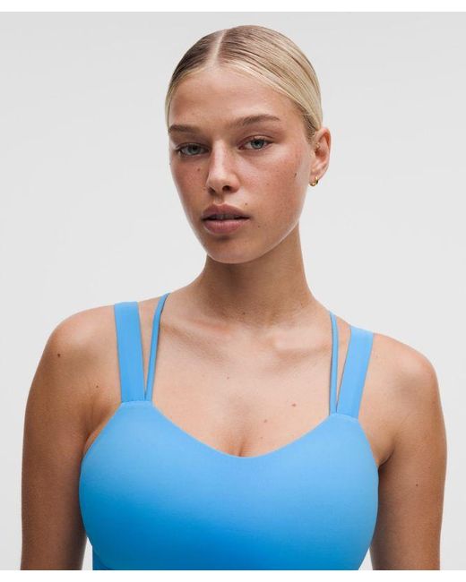 lululemon athletica Blue Like A Cloud Longline Bra