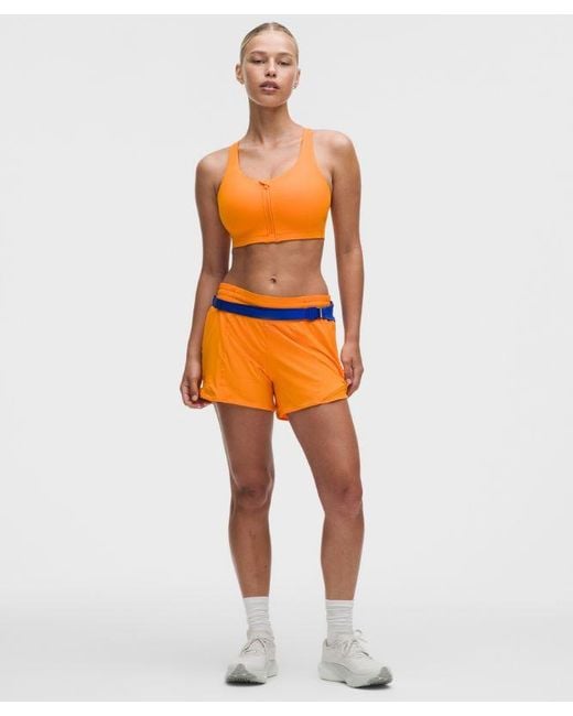 lululemon athletica Orange – Energy Zip-Front Sports Bra High-Support, B–G Cups – – Size 6