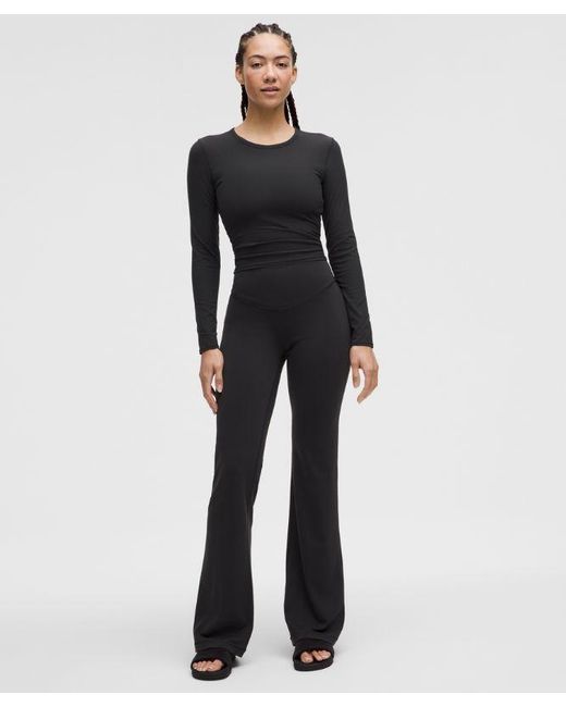 lululemon athletica Black Wunder Under Smoothcover High-Rise Bootcut Pant 34"