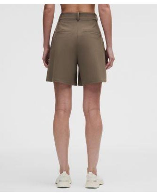 lululemon athletica Natural Daydrift Pleated High-Rise Short 7"