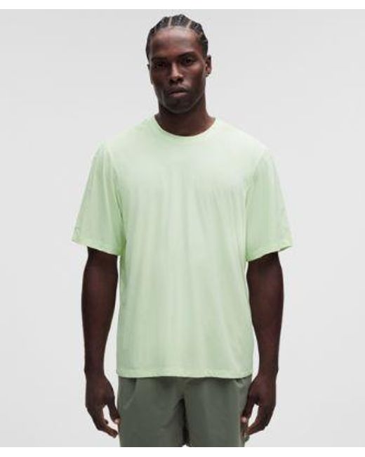 lululemon athletica Green Brushed Yoga Crewneck T-Shirt for men