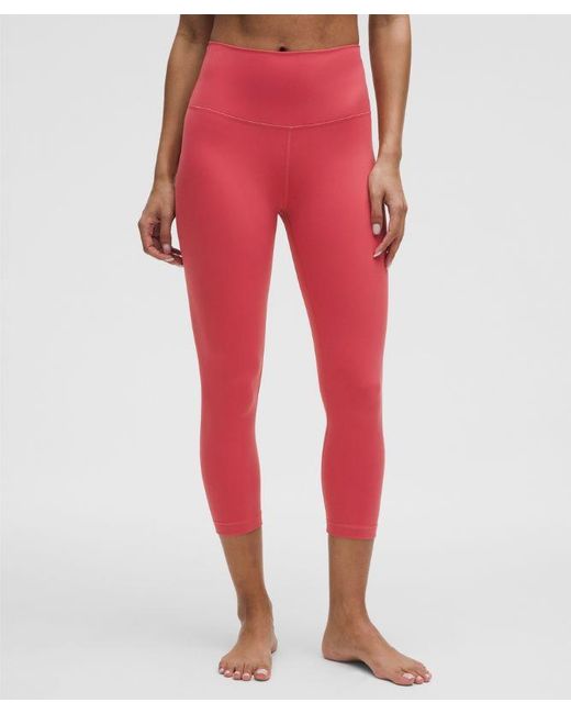 lululemon athletica Red Align High-Rise Crop 21"