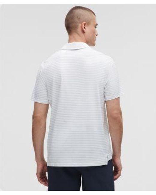 lululemon athletica White – Logo Sport Polo Short-Sleeve Fit – – Size Small for men