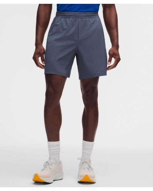 lululemon athletica Blue Pace Breaker Lined Short 7" for men