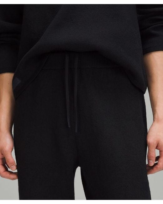 lululemon athletica Black Lab Merino Wool-knit Slouch Pants for men