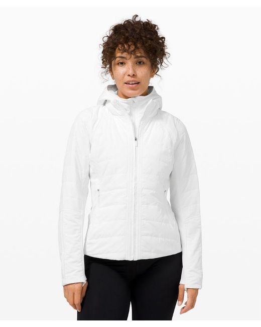 lululemon athletica White Another Mile Jacket
