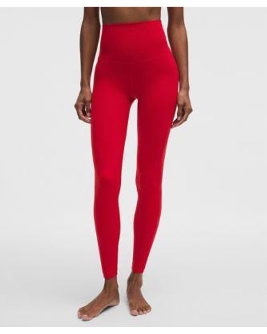 lululemon athletica Red – Align Super-High-Rise Pants – 28" – /Neon – Size 4