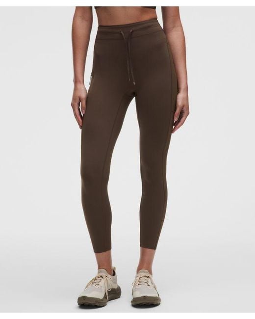 lululemon athletica Pink – No Line High-Rise Running Tight Leggings – 25" – – Size 4