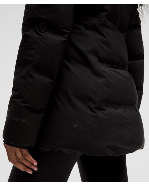 lululemon athletica Black Stretchseal Sleet Street 600-Down-Fill Jacket