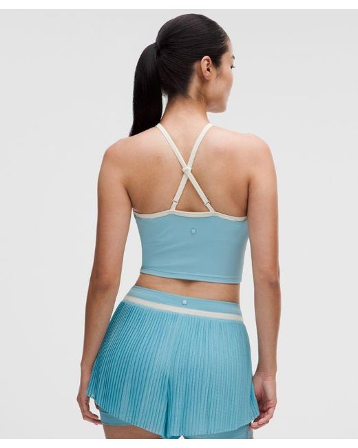 lululemon athletica Blue – Ace Advantage Mesh-Panel Tennis Tank Top – – Size Large