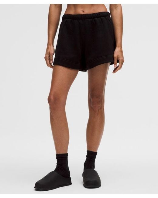 lululemon athletica Black Steady State Superloft Short 3.5"