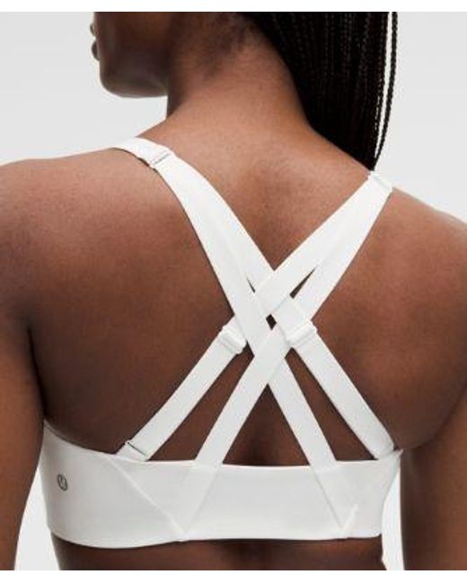 lululemon athletica White Energy Zip-Front Bra