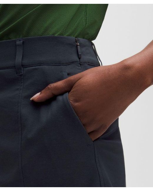 lululemon athletica Green Stretch Twill Front Pleat Golf Skirt