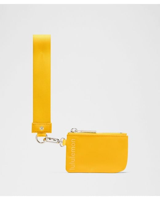 lululemon athletica Yellow Dual Pouch Wristlet
