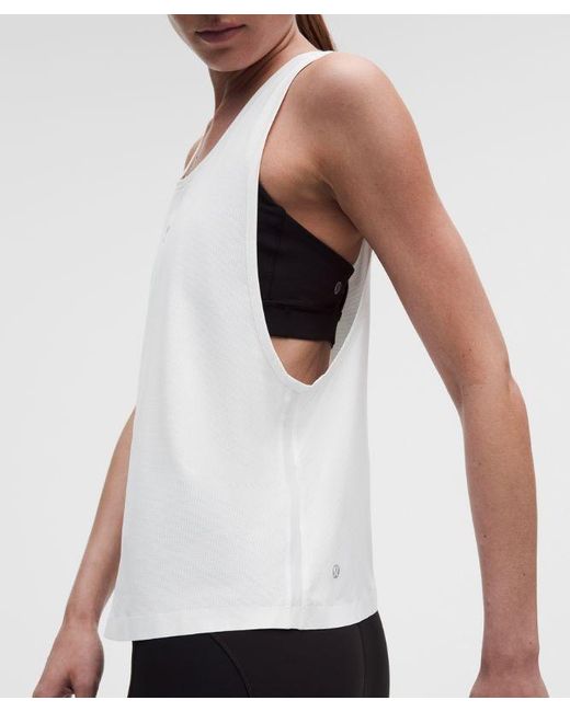 lululemon athletica White – Lightweight Classic-Fit Running Singlet – – Size Large