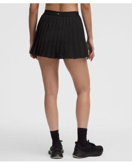 lululemon athletica Black High-Rise Pleated Tennis Skirt