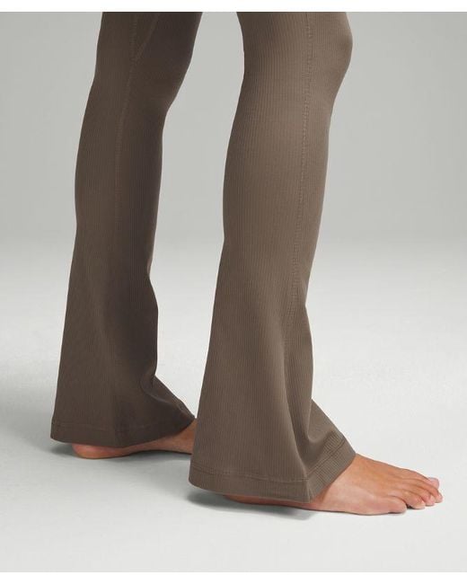 lululemon athletica Align High-rise Ribbed Mini-flared Pants Extra Short - Color Brown - Size 0