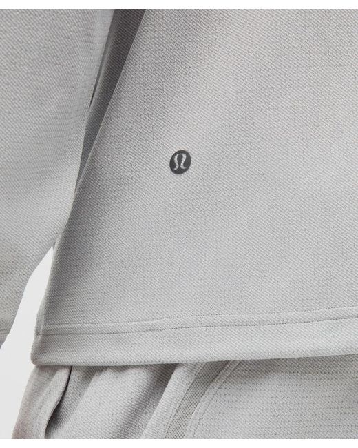 lululemon athletica Gray – Reflective Knit Running Half Zip Long-Sleeve Top – – Size Large for men