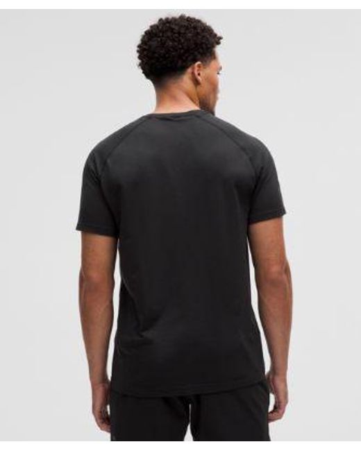 lululemon athletica Black Metal Vent Tech Short-Sleeve Shirt for men