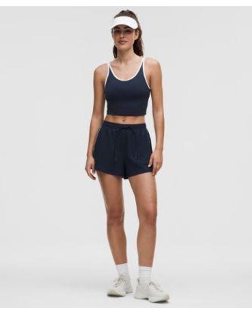 lululemon athletica Blue – Scoop-Neck Cutout Tennis Tank Top Medium Support, B/C Cup – – Size Large