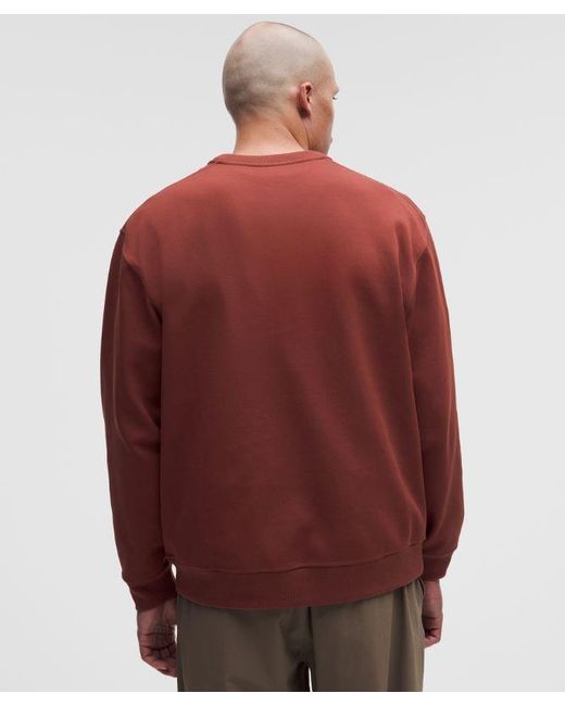 lululemon athletica Red – Grand Standard Long-Sleeve Crew Sweatshirt – – Size Large for men