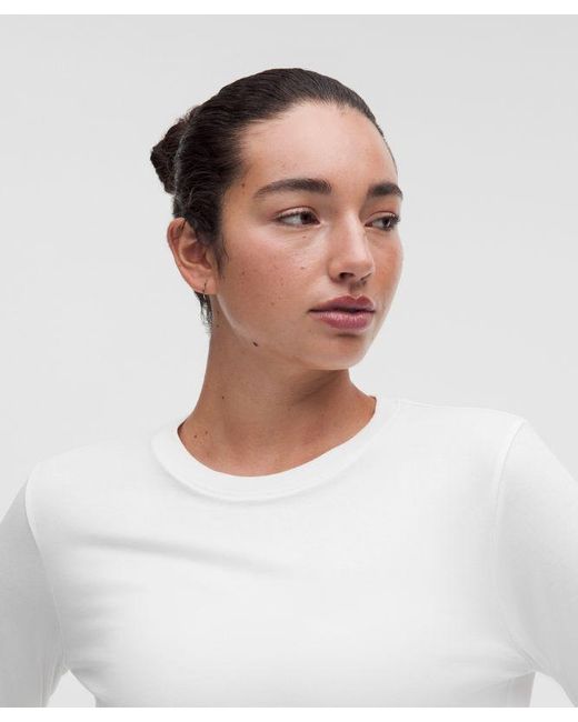 lululemon athletica White The Classic Jersey Long-Sleeve Tee