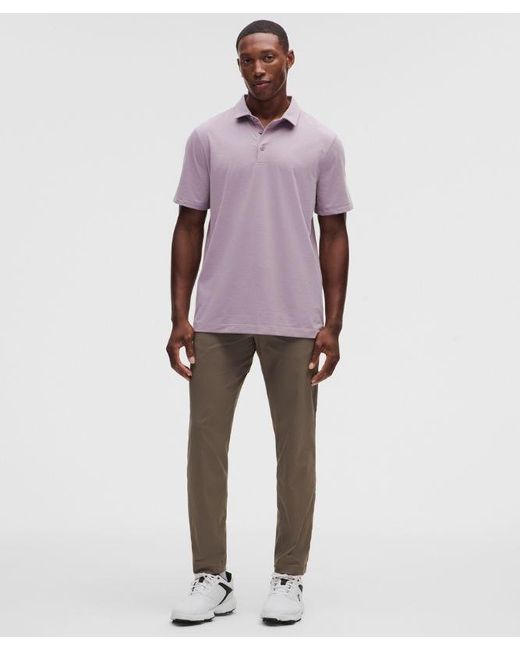lululemon athletica Purple Evolution Short-Sleeve Polo Shirt for men
