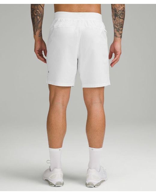 lululemon athletica White Zeroed In Linerless Shorts 7" for men