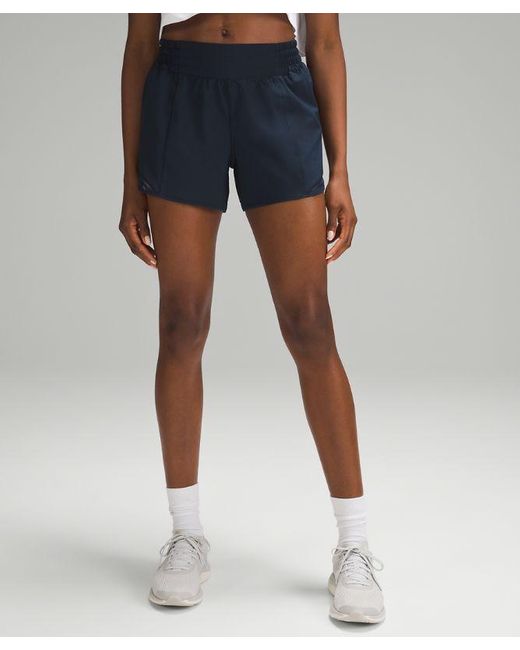 lululemon athletica Hotty Hot High-rise Lined Shorts - 4" - Color Blue - Size 0