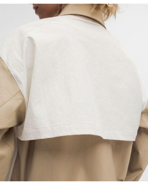 lululemon athletica Natural – Collared Panelled Golf Jacket – Color Khaki – Size Large