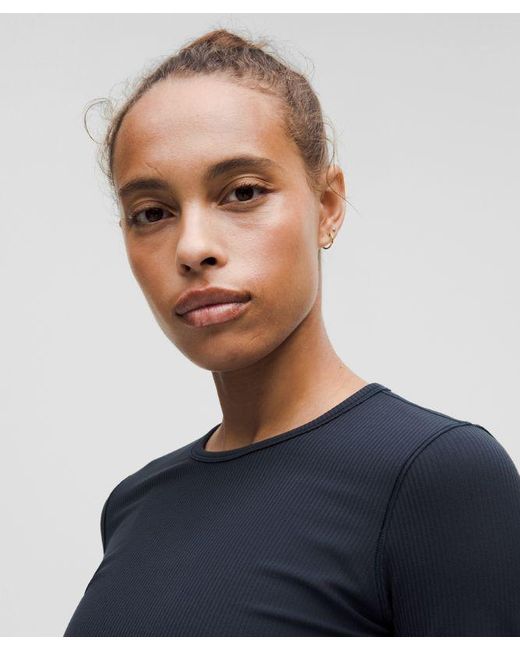lululemon athletica Blue All It Takes Ribbed Nulu Long-Sleeve Shirt