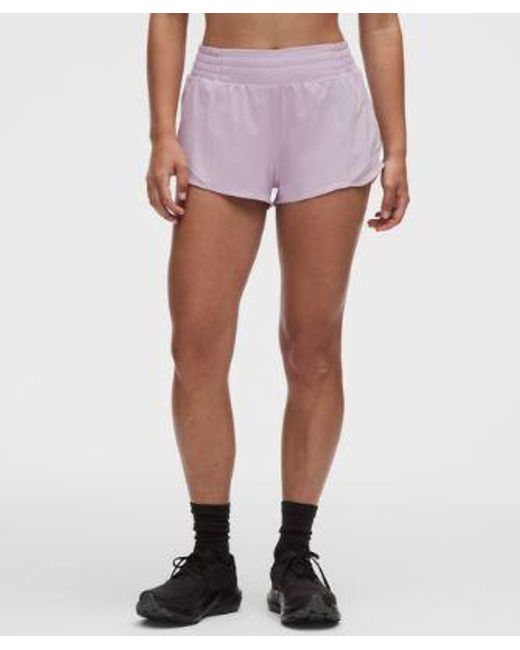 lululemon athletica Red Hotty Hot High-Rise Lined Short 2.5"