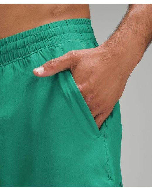 lululemon athletica Green Pace Breaker Linerless Shorts 5" for men
