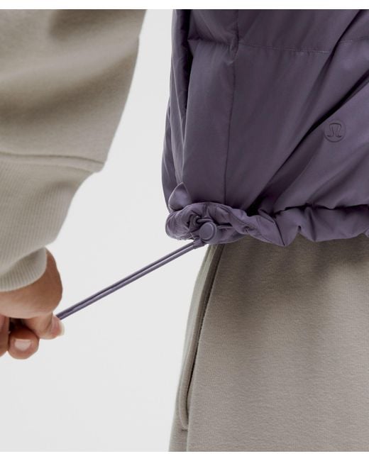 lululemon athletica Blue Wunder Puff 600-Down-Fill Cropped Vest