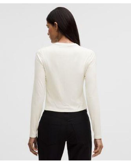 lululemon athletica White – Hold Tight Micro-Rib Cardigan – – Size 4
