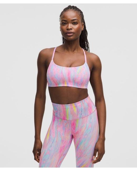 lululemon athletica Red Wunder Train Strappy Racer Bra