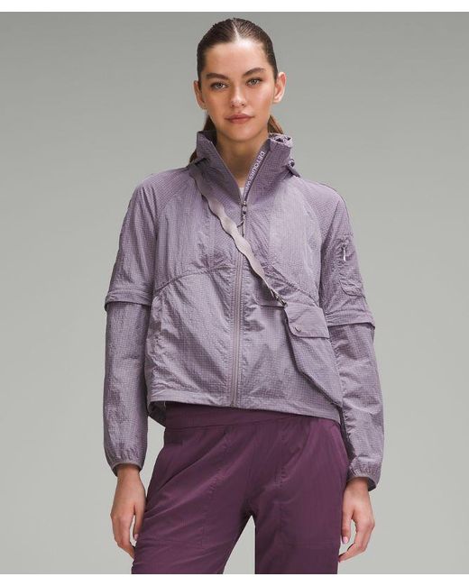 lululemon athletica Purple Convertible Ripstop Hiking Jacket