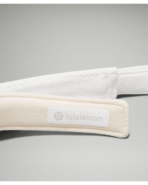 lululemon athletica White Removable Sweatband All-Sport Visor