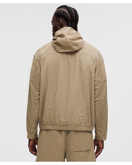 lululemon athletica Natural – Uv-Protective Stash And Dash Windbreaker Jacket – Color Khaki – Size Large for men