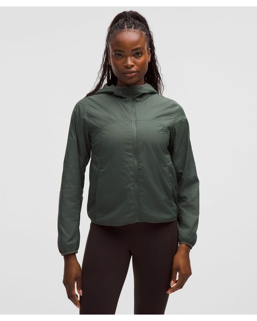 lululemon athletica Green Insuleight Cold-Weather Run Shell